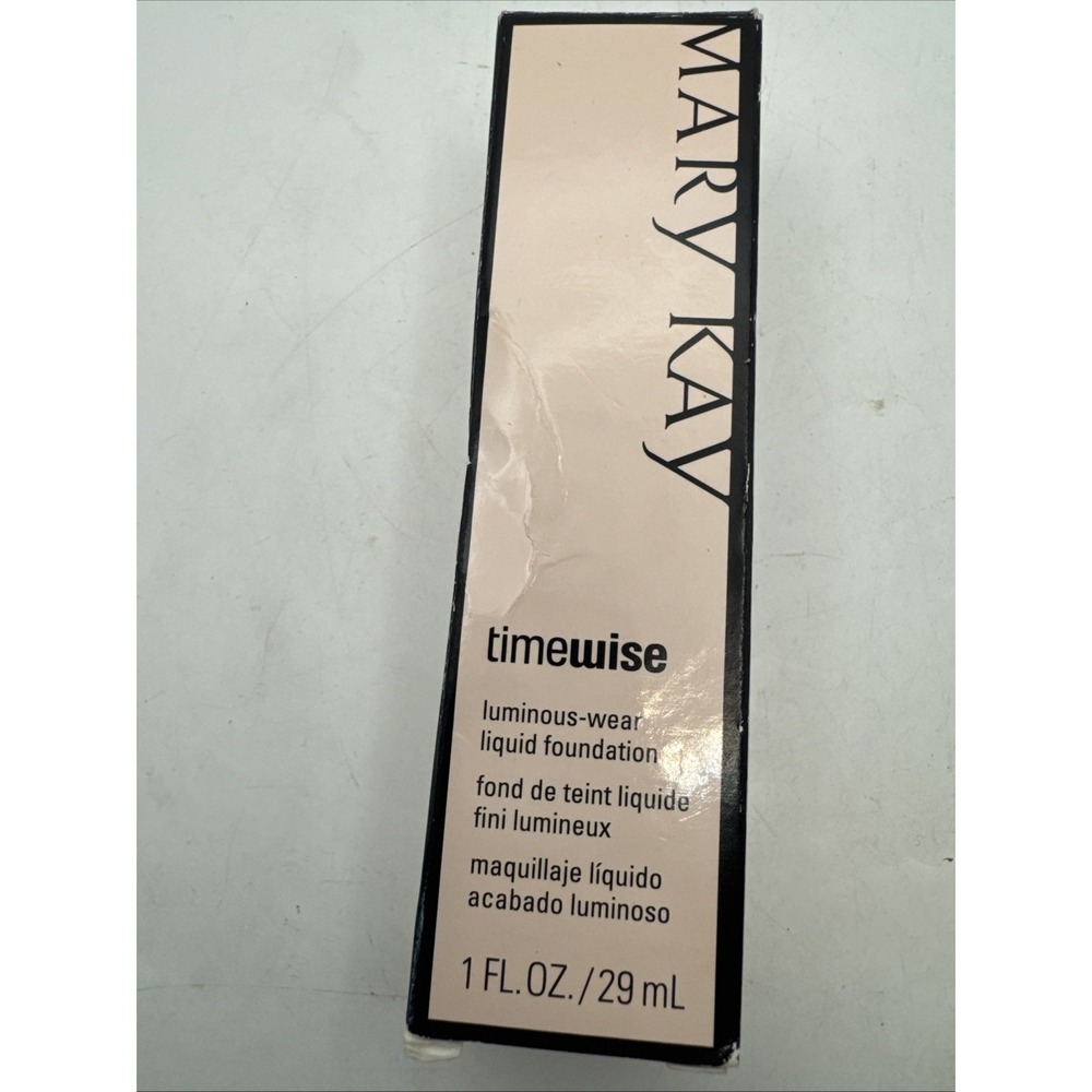 Mary Kay Timewise-Luminous Wear Beige 6 Liquid Foundation 1 Fluid Oz NOS 038710